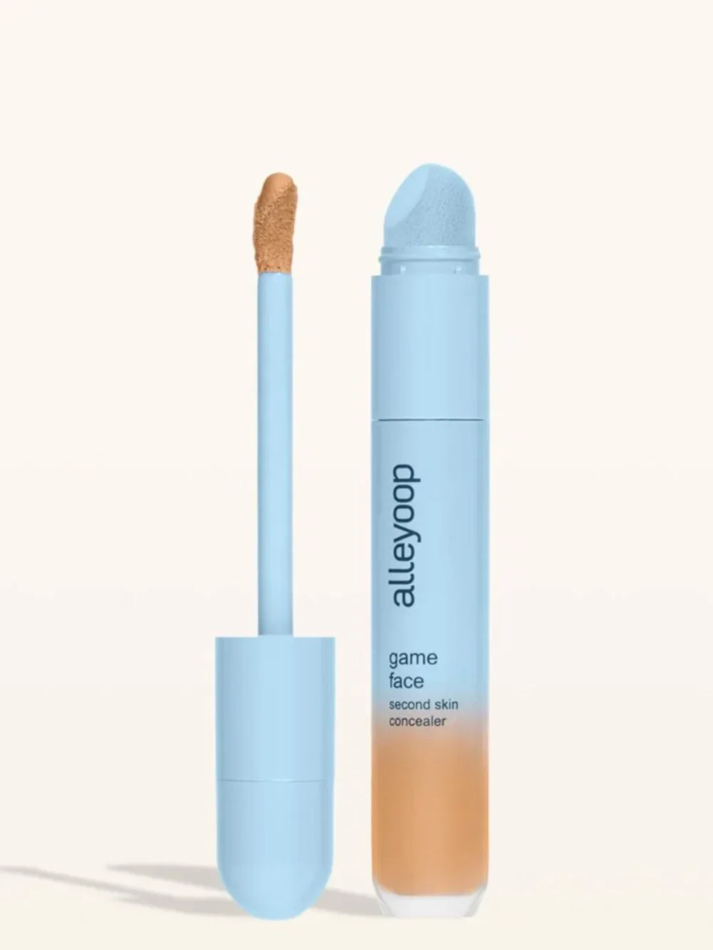 ❣️2/$36 NIB ALLEYOOP Game Face Second Skin Concealer Shade Golden Full Size